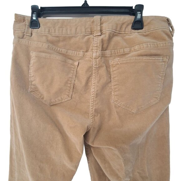 Chico's Women's Strech Corduroy Pants Tan Size M Cabincore Light Academia - Picture 5 of 6